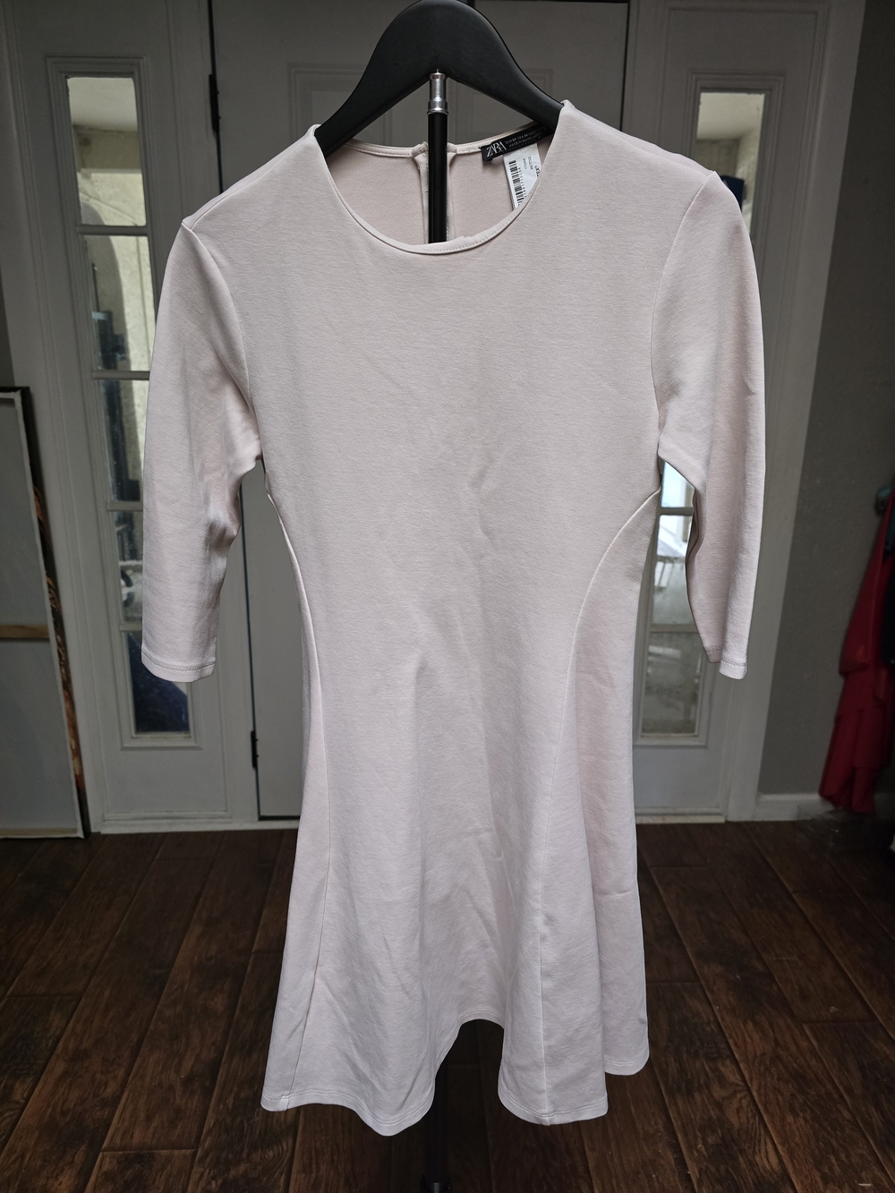 ZARA Cream Fit & Flare Dress